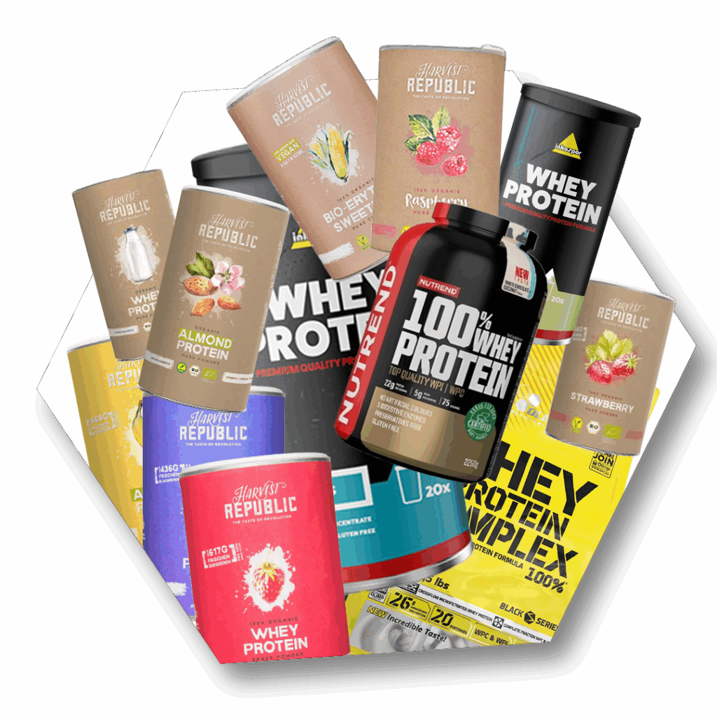 Website Protein Konzept